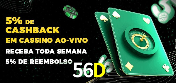 Promoções do cassino ao Vivo 56D